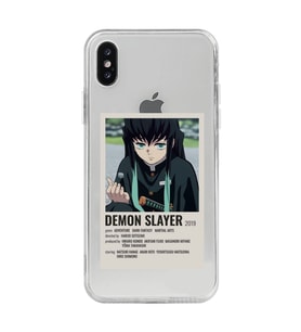Iphone X / Xs Uyumlu Demon Slayer Desenli Şeffaf Telefon Kılıfı