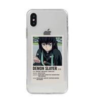 Iphone X / Xs Uyumlu Demon Slayer Desenli Şeffaf Telefon Kılıfı