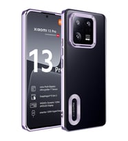 Xiaomi Mi 13 Pro Kılıf Kamera Korumalı Logo Gösteren Zore Omega Kılıf (Lila)