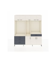 Hyperion Dolap 8 Raflı 4 Çekmeceli 3 Askılı 220x44x243 Aytaşı-Aytaşı/Antrasit