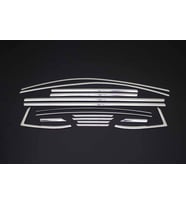 OPEL ASTRA K HB UYUMLU CAM ALT ÇITASI 16 PARÇA KOMPLE 2015-2021 PASLANMAZ KROM