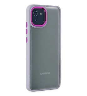 Durukar® Samsung Galaxy A03 Kılıf Dora Kapak - Lila