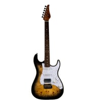 Jet JS-450 QTB R HSS Elektro Gitar (Transparent Brown)