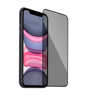iPhone 11 Pro Max / XS Max Uyumlu Privacy Ön Koruma Hayalet Seramik Nano Ekran Koruyucu (Siyah)