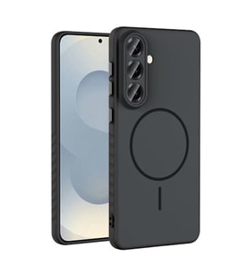 Coverzone Samsung Galaxy A17 ?le Uyumlu Kamera Lens Korumal? K?l?f Magsafe Uyumlu Kablosuz ?arj �zellikli Tea Silikon Telefon K?l?f? Siyah