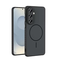 Coverzone Samsung Galaxy A17 ?le Uyumlu Kamera Lens Korumal? K?l?f Magsafe Uyumlu Kablosuz ?arj �zellikli Tea Silikon Telefon K?l?f? Siyah
