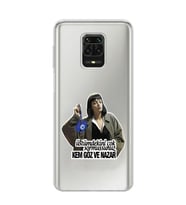 Xiaomi Redmi Note 9S - Redmi Note 9 PRO Uyumlu Kem Göz ve Nazar Tasarımlı Şeffaf Telefon Kılıfı