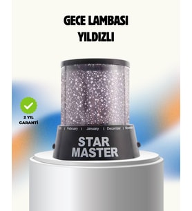 Renk Değiştirmeli LED Yıldız Projektör Parti ve Gece Lambası