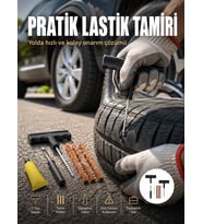 Otomobil Motosiklet Bisiklet İçin Güvenli Lastik Tamir Kiti