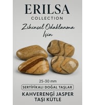Sertifikalı Doğal Kahverengi Jasper Taşı Kütle – Topraklanma ve Denge Taşı (Çok Renkli)