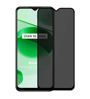 Microsonic Realme C35 Privacy 5D Gizlilik Filtreli Cam Ekran Koruyucu Siyah