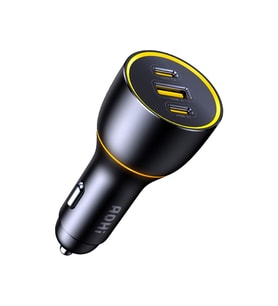 Aohi Superauto Araç İçi Şarjı, 3 Portlu PD 170W Type-C ve USB-A Girişli, USB, Hızlı Şarj Çakmaklık Adaptörü, Siyah