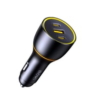 Aohi Superauto Araç İçi Şarjı, 3 Portlu PD 170W Type-C ve USB-A Girişli, USB, Hızlı Şarj Çakmaklık Adaptörü, Siyah