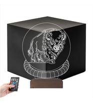 Luvivia Bizon Tasarım 3D Lamba - Masa Gece Lambası