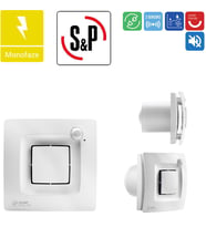 Soler & Palau Silent Dual 100 Banyo Wc Sensörlü Egzoz Ortam Havalandırma Fanı Tasarruflu AGMair sp agm