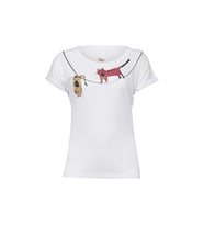 Biggdesign Cambaz Kedi T-Shirt (Beyaz)