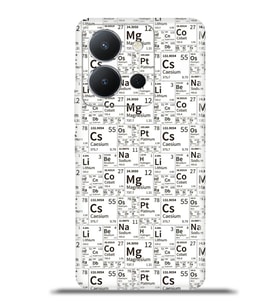 Vivo Y36 Kapak HD Renkli Dizayn Silikon Kılıf - Element Tablosu