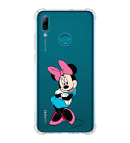 Huawei P Smart 2019  Köşe Korumalı Antişok Kapak Minnie Mouse Tasarımlı Şeffaf  Kılıf