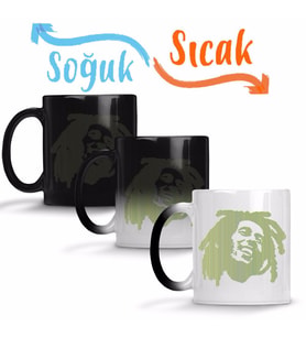Bob Marley Sihirli Kupa Bardak Porselen