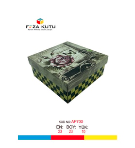 23x23x10 Hediyelik Kutu Kraft Kutu Karton Kutu YIlbaşı Kutusu Pasta Kutusu Kargo Kutusu (5 ADET)