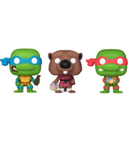 Funko Pocket Pop!: Teenage Mutant Ninja Turtles - Paskalya Kıymık, Leonardo Ve Raphael 3'Lü Paket (Krem)