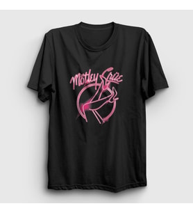 Presmono Unisex Siyah Neon Mötley Crüe T-Shirt 384921tt