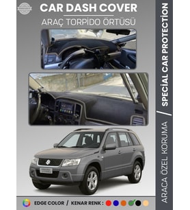 SUZUKİ GRAND VİTARA (2004-2006) Torpido Örtüsü Ön Göğüs Halı Torpido Koruma Tam Uyum Kaymaz