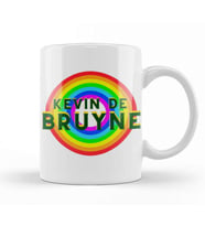 Kevin De Bruyne   Vintage Retro Rainbow Style Kupa Bardak Porselen