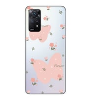 Xiaomi Redmi Note 11 PRO Uyumlu Kelebek Tasarımlı Şeffaf Telefon Kılıfı