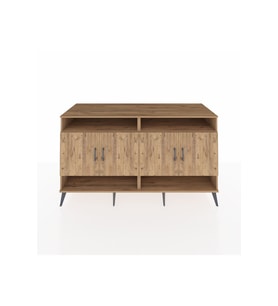 Kronos Konsol 6 Raflı 4 Kapaklı 176x59x99 Çam-Çam/Aytaşı