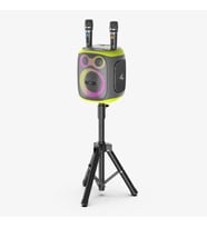 M421 Premium Çift Mikrofonlu 120W Ekstra Bas Bluetooth Hoparlör (Gri)