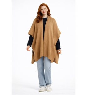 Kadın Triko Camel Omuz Şalı