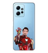 Redmi Note 12 4G Uyumlu Iron Man Desenli Şeffaf Telefon Kılıfı