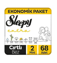 Sleepy Natural 2 Numara Bebek Bezi 68'li