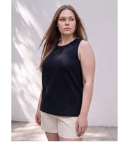 LCW Curve Siyah Büyük Beden Modal Karışımlı Bluz