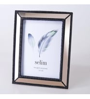 Selim Dekor 15x20 Elsira Aynalı Çerçeve Siyah