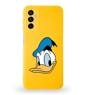 Samsung Galaxy A04s Uyumlu Lansman Kılıf Altı Kapalı İçi Kadife  Donald Duck-B Tasarımlı  Kapak (Şeffaf)