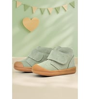 Rakerplus Yoohoo Hakiki Deri Açık Yeşil Cırtlı Unisex Bebek Bot