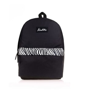 Kaukko Basic Colors Sırt Çantası Siyah Zebra K1419