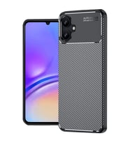 Samsung Galaxy A06 Kılıf Auto Focus Karbon Kapak - Siyah