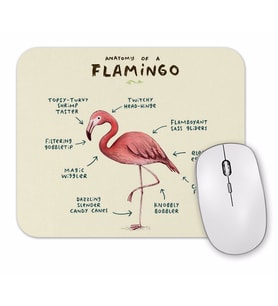 Bir Flamingo Anatomisi Mouse Pad