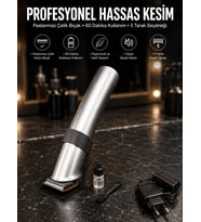 4 Taraklı Taşınabilir Profesyonel Saç Ve Sakal Kesme Tıraş Makinesi Yeni Nesil