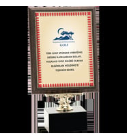 ODAK KUPA - Ahşap Plaketler - PL-054-M A - 18x24 cm