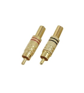 electroon RCA Erkek Tos Jak Fiş Metal - 10Adet
