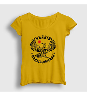 Presmono Kadın Sarı Eagle V3 Ufc Khabib Nurmagomedov T-Shirt 314359tt (Sarı)