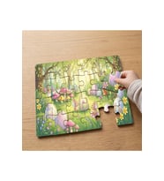Bahar Çiçekleri - Paskalya Yumurtaları Tasarımlı 24 Parça Ahşap Çocuk Puzzle