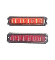 2 Adet 6 Ledli Turuncu-kırmızı Çakar Lamba 12-24 Volt