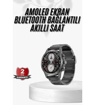 Erkeklere Özel Akıllı Saat Çelik Kordon Bluetooth Bağlantılı İos Android Uyumlu