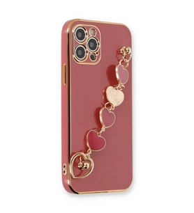 Apple İphone 12 Pro Kılıf Esila Silikon - Kırmızı