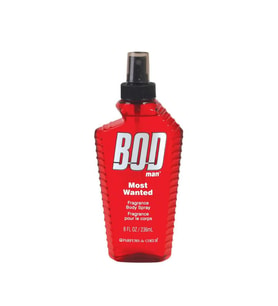 Bodman Most Wanted Erkek Vücut Spreyi – Çekici ve Kalıcı Koku, 236 mL (Kırmızı)